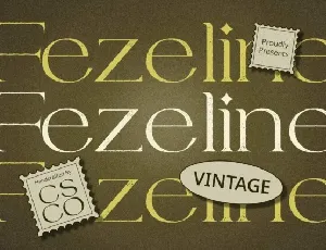 Fezeline Vintage font