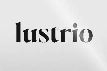 Lustrio font