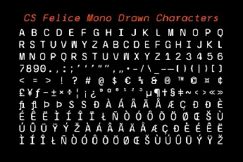 CS Felice Mono Drawn font