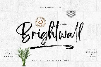 Brightwall font