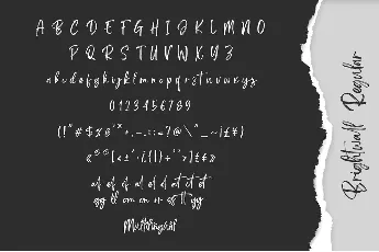 Brightwall font