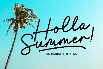 Holla Summer font