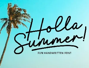 Holla Summer font