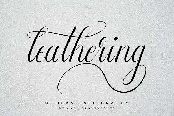 Leathering font