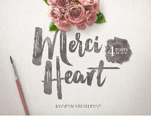 Merci Heart font