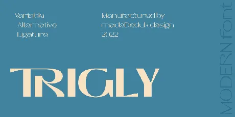 Trigly Demo font