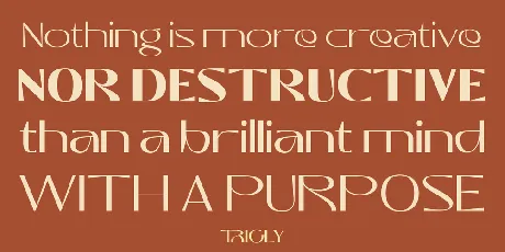 Trigly Demo font