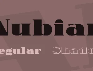 Nubian font