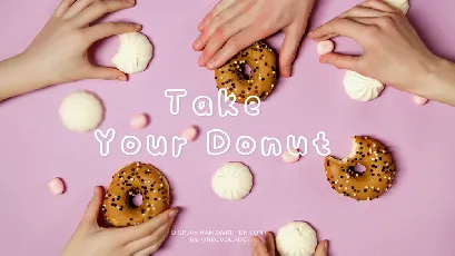 Take Your Donut font