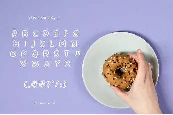 Take Your Donut font