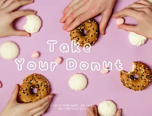 Take Your Donut font