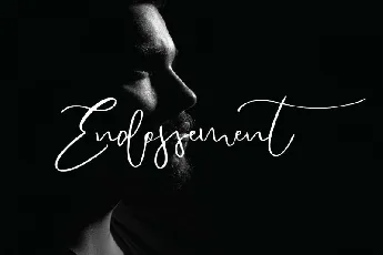 Endossement Calligraphy font