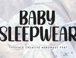 Baby Sleepwear Script font