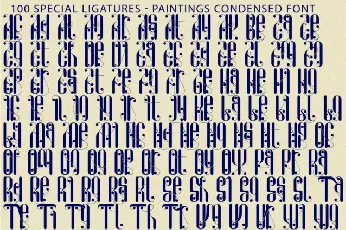 Paintings Condensed font