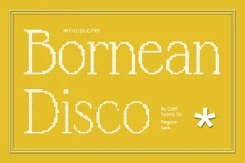 Bornean Disco font