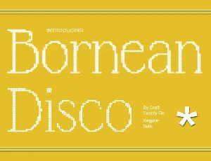 Bornean Disco font