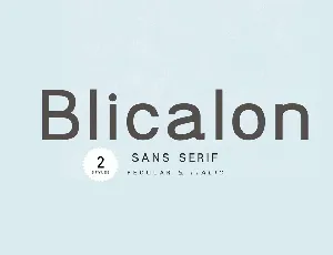 Blicalon font