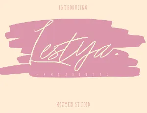 Lestya font