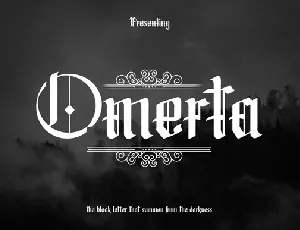 Omerta Demo font