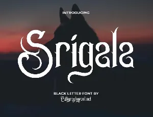 SrigalaDemo font