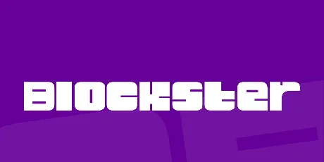 Blockster font