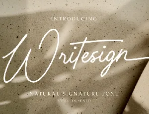 Writesign font