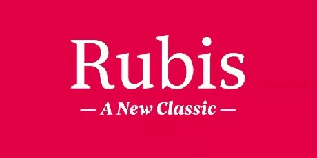 Rubis Family font