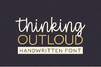 Thinking Outloud font