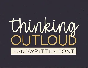 Thinking Outloud font