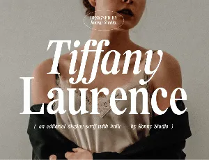 Tiffany Laurence font