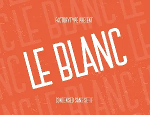 Le Blanc font