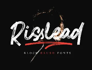 Risslead Block Brush font