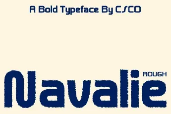 Navalie Rough font