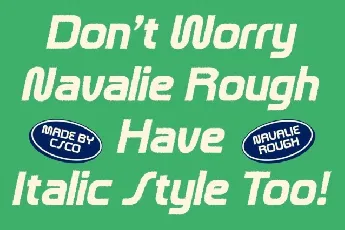 Navalie Rough font