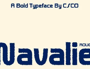 Navalie Rough font