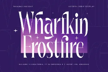 Wharfkin Frostfire Serif font