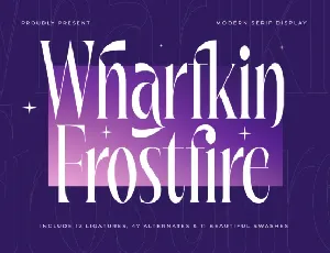 Wharfkin Frostfire Serif font