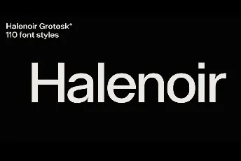 Halenoir Family font