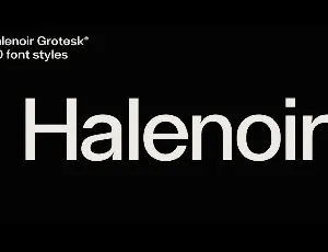 Halenoir Family font