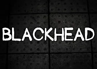 Blackhead font