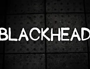 Blackhead font