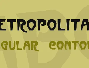 Metropolitain font