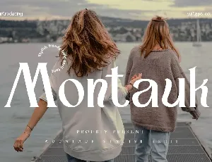 Montauk font