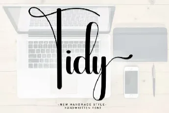 Tidy Script font