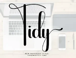 Tidy Script font