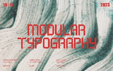 Modular font