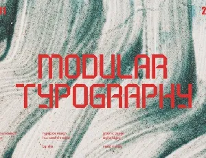 Modular font