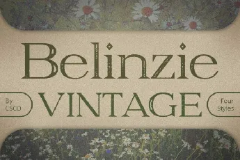 Belinzie Vintage font