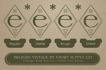 Belinzie Vintage font