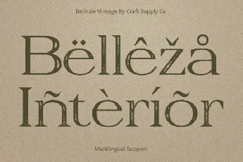 Belinzie Vintage font